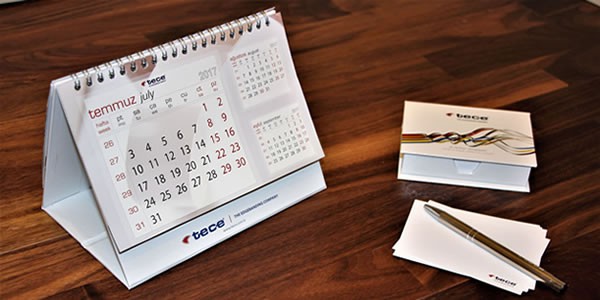 Tece Calendar and Notebook for 2017